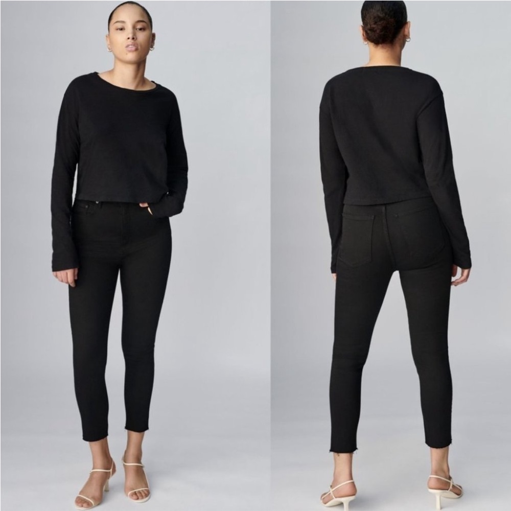 Aritzia Denim Forum The Lola High Rise Skinny 26L in Stay Black
